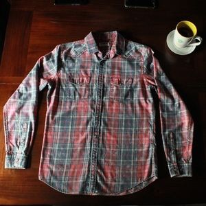 Men’s Express Soft Plaid Flannel Shirt